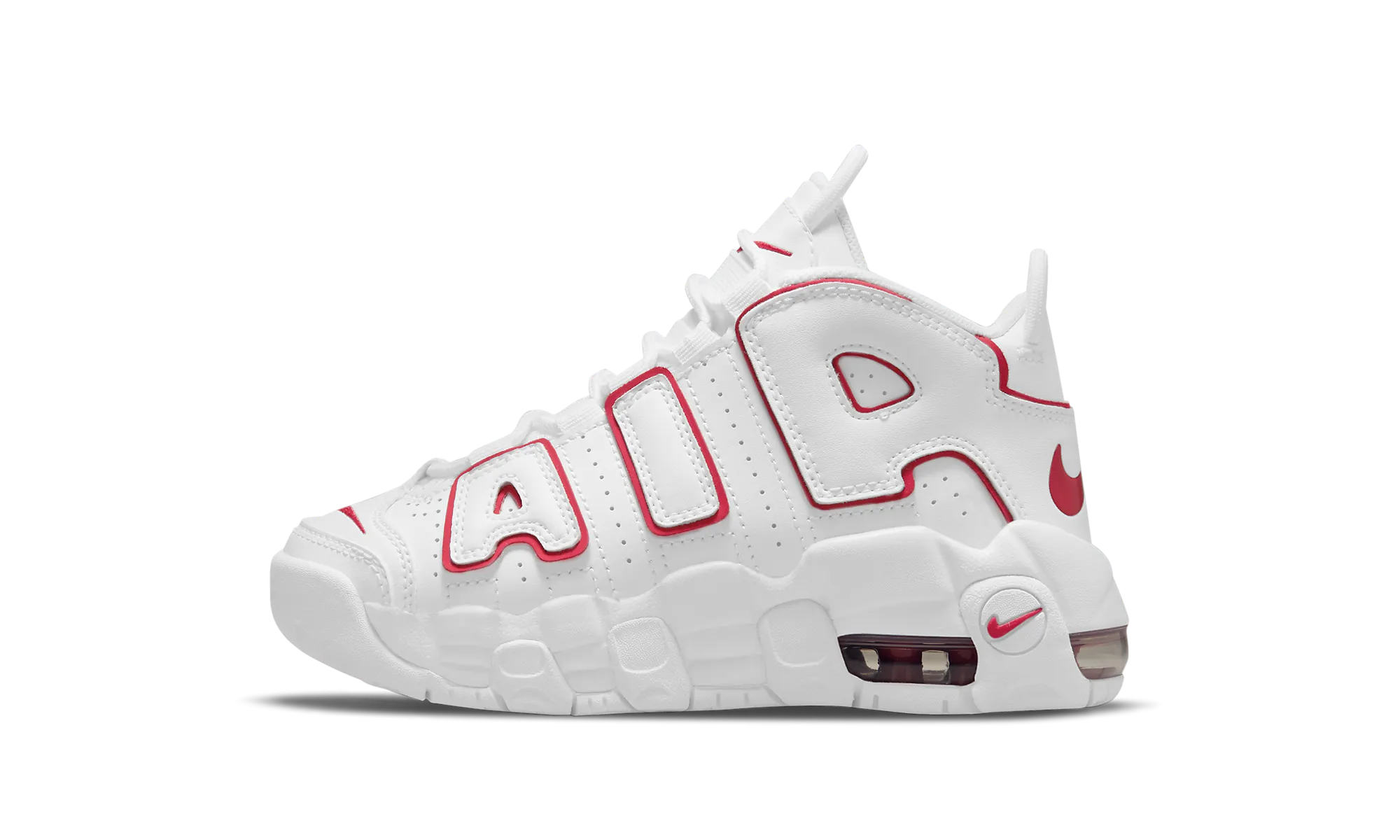 Air More Uptempo PS "WHITE RED" Nike Pre School shoes