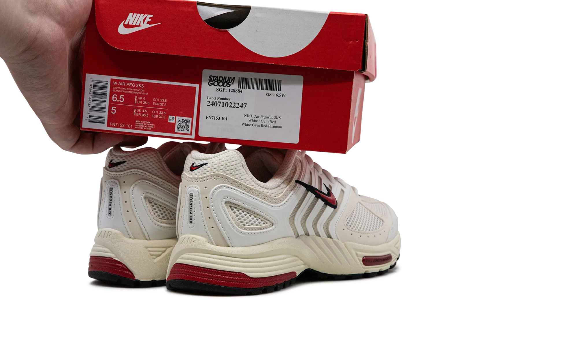 Air Pegasus 2K5 WMNS "White / Gym Red" nike womens casual sneakers