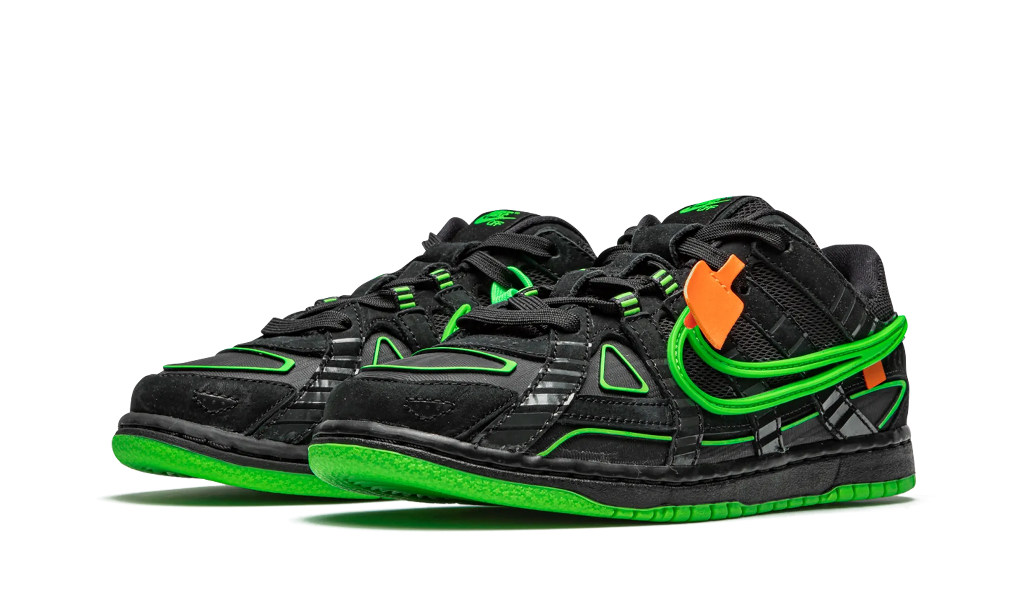 Air Rubber Dunk PS "Off-White - Green Strike" nike preschool slip-on sneakers