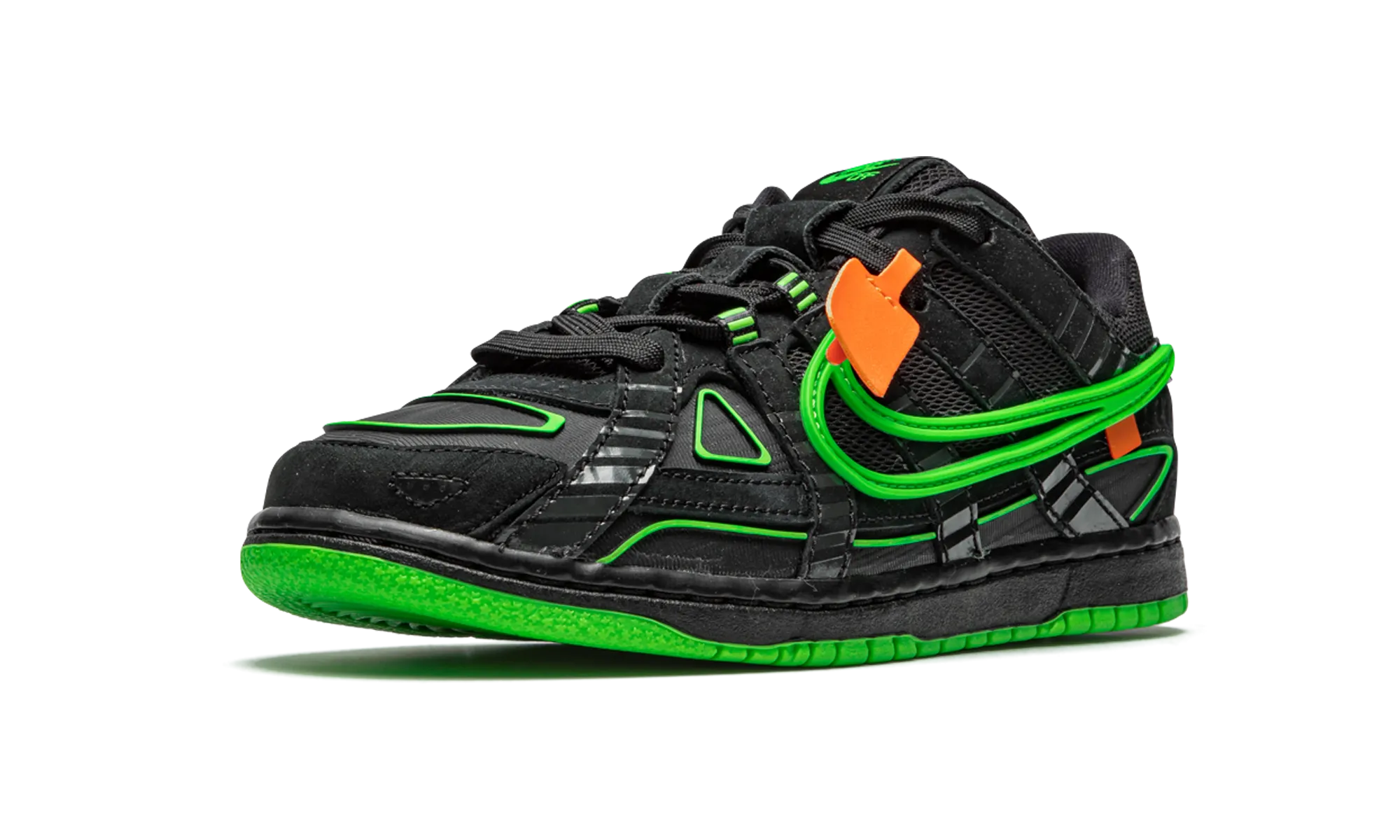 Air Rubber Dunk PS "Off-White - Green Strike" nike preschool slip-on sneakers