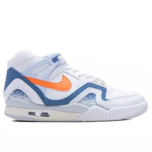 Air Tech Challenge 2 - White/Tart/Stone Blue/Football Grey Nike everyday shoes with mesh upper