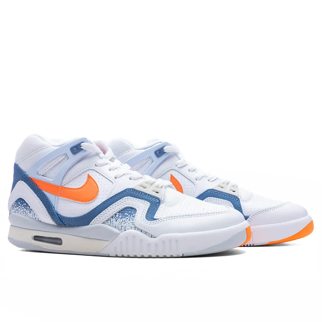Air Tech Challenge 2 - White/Tart/Stone Blue/Football Grey Nike Lightweight Everyday Shoes