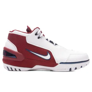 Air Zoom Generation White and Varsity Crimson - White/White/Midnight Navy Nike everyday shoes with mesh upper