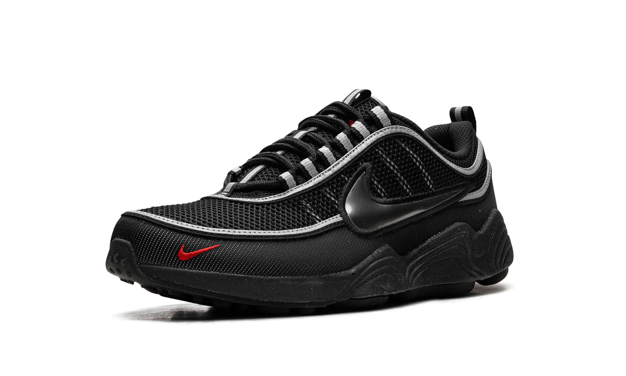 Air Zoom Spiridon "Black / Metallic Silver" nike mens sport sneakers