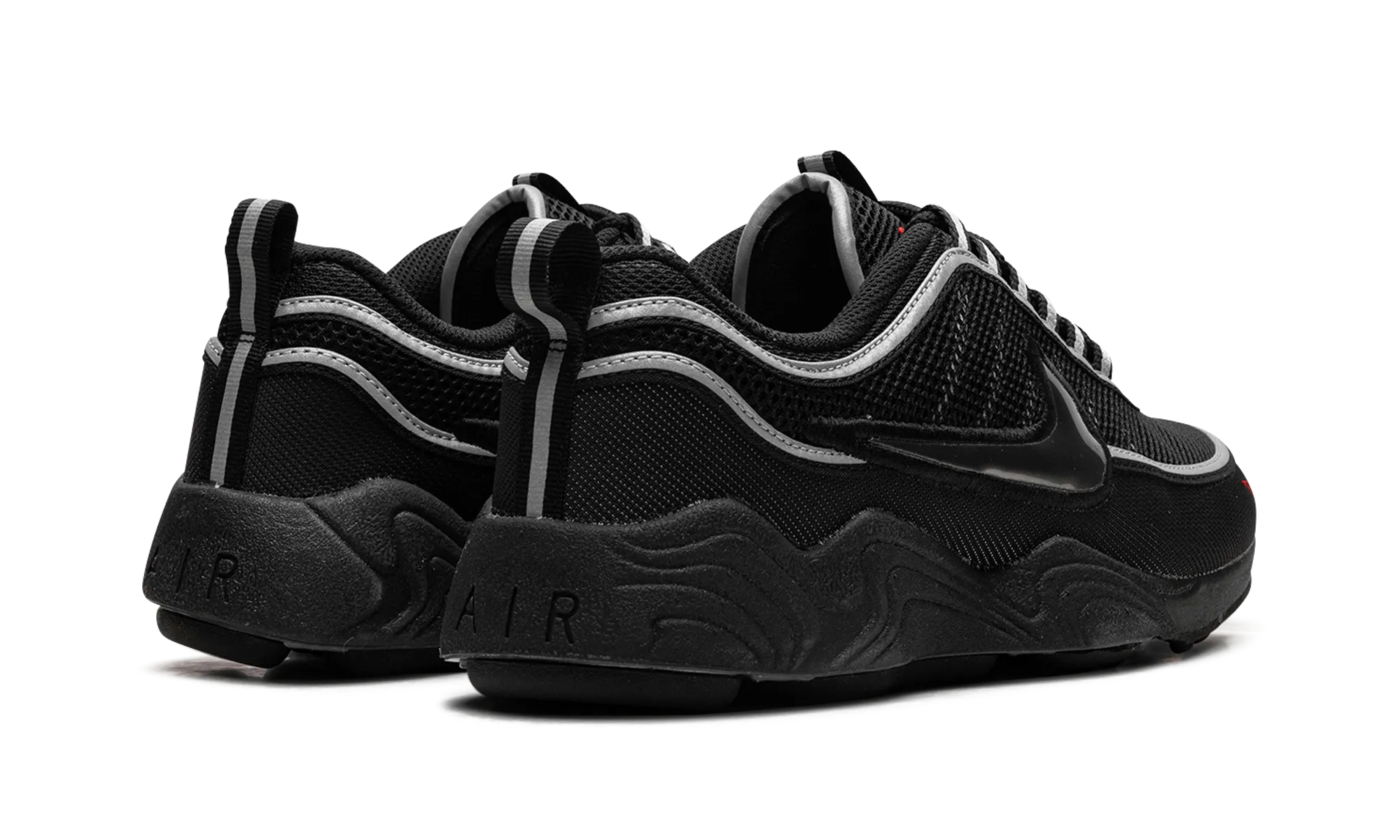 Air Zoom Spiridon "Black / Metallic Silver" nike mens sport sneakers