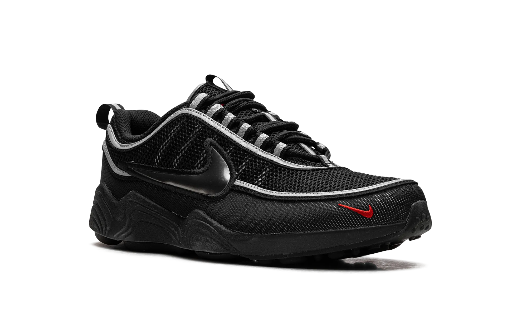 Air Zoom Spiridon "Black / Metallic Silver" nike mens sport sneakers