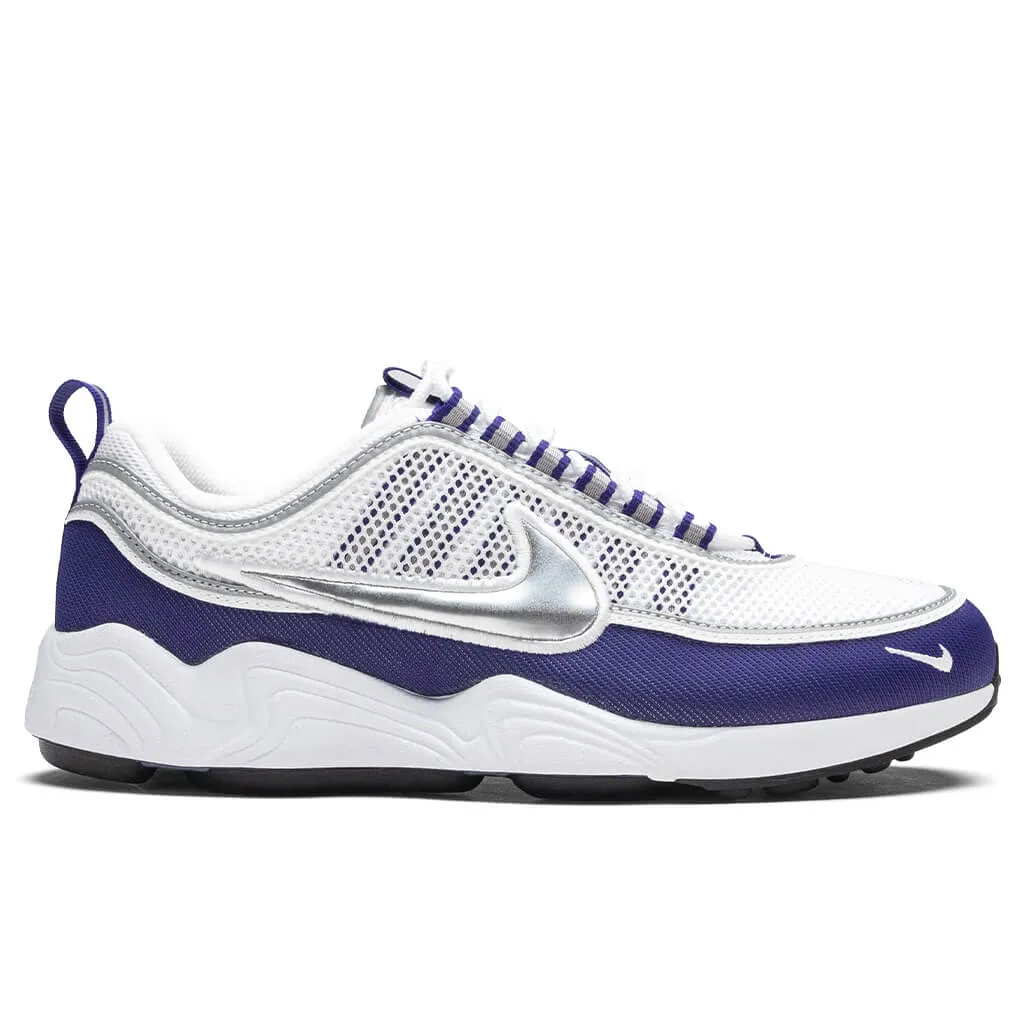Air Zoom Spiridon SP - White/Metallic Silver/Light Concord Nike everyday shoes with mesh upper