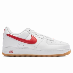 Air Force 1 Low Retro - White/University Red/Gum Yellow Nike sneakers in sporty classic colors