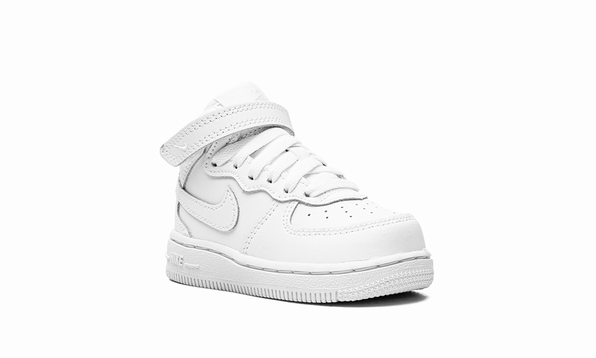 Air Force 1 Mid TD "White on White" nike toddler soft shoes