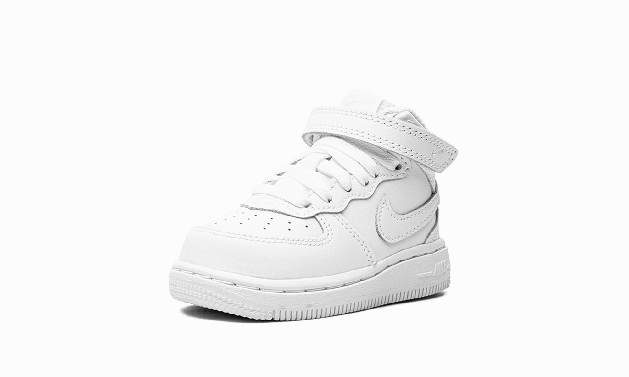 Air Force 1 Mid TD "White on White" nike toddler soft shoes