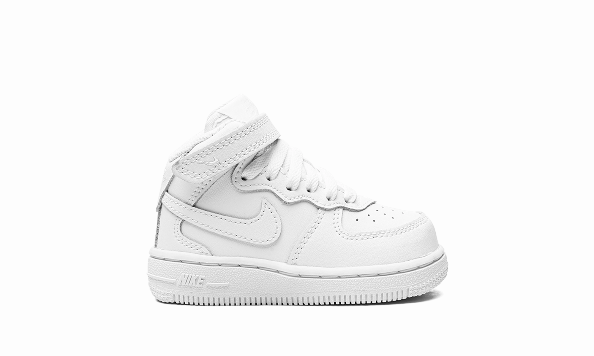 Air Force 1 Mid TD "White on White" nike toddler soft shoes