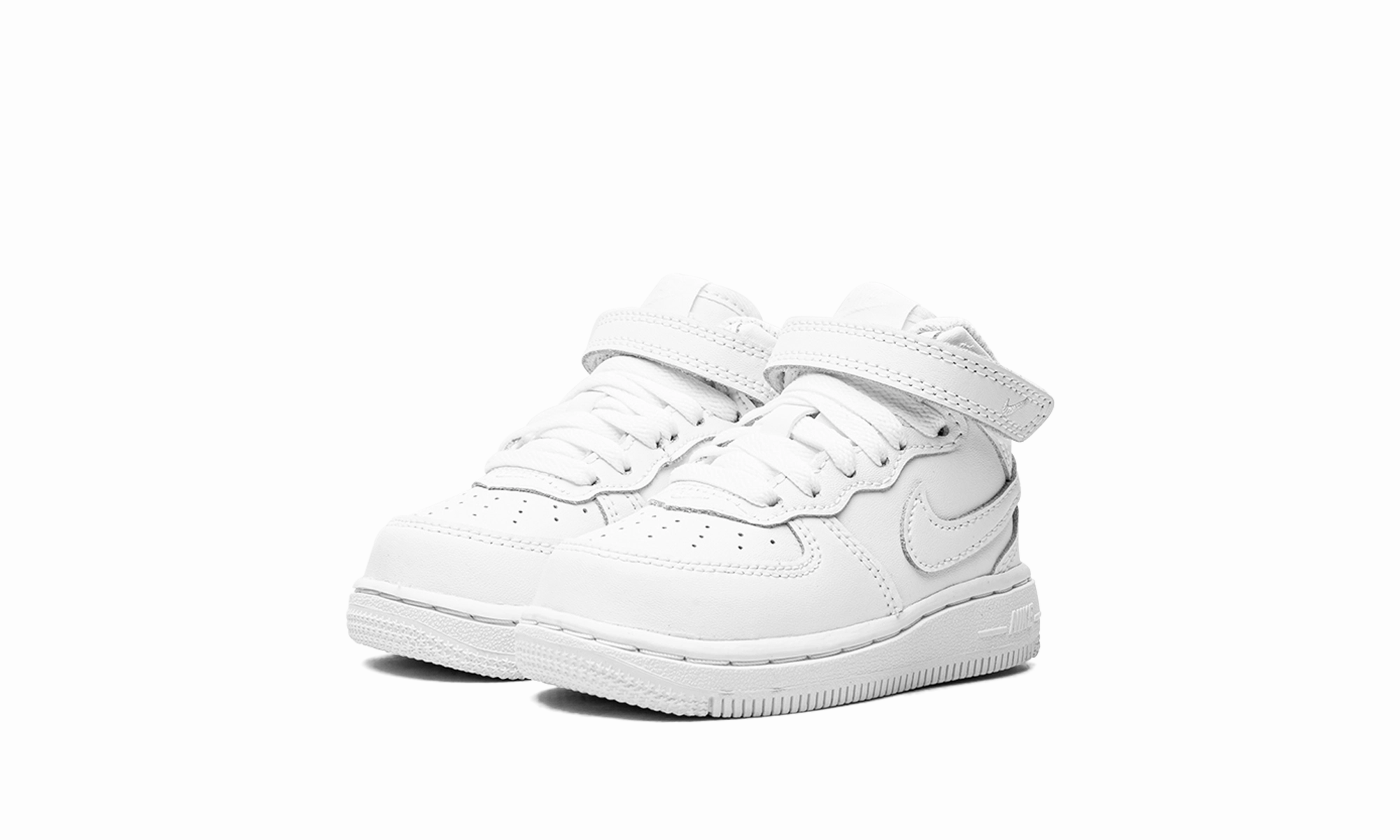 Air Force 1 Mid TD "White on White" nike toddler soft shoes