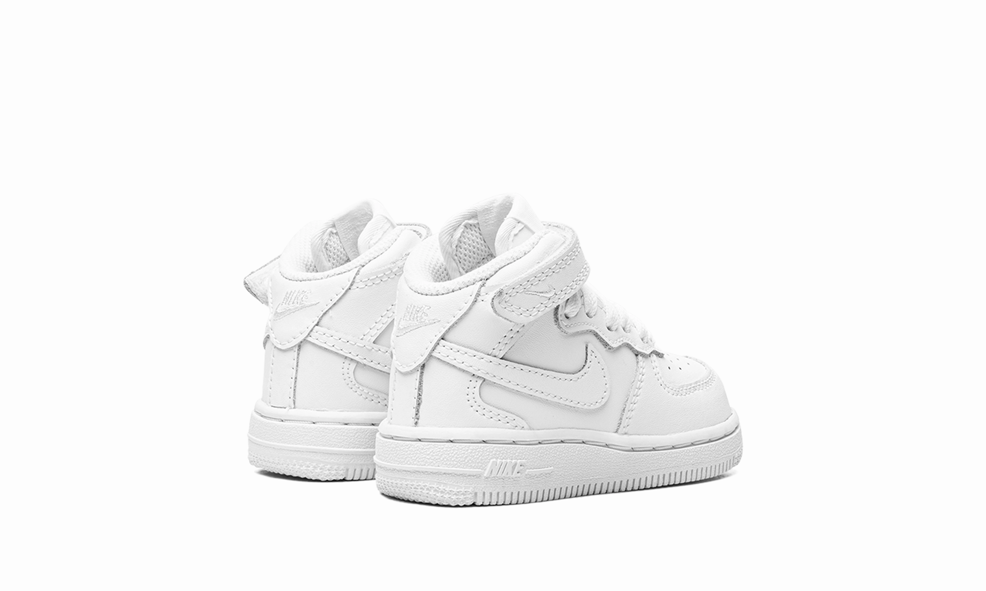 Air Force 1 Mid TD "White on White" nike toddler soft shoes