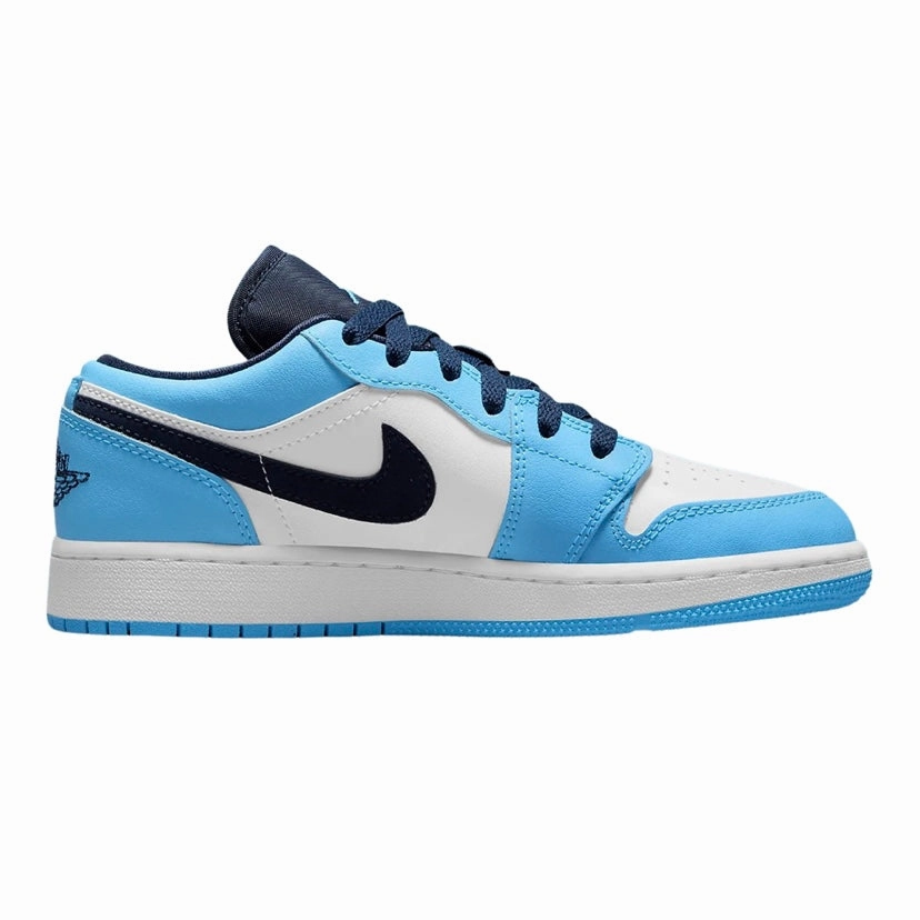 Air Jordan 1 Low GS UNC University Blue White 2021 Retro Sneakers