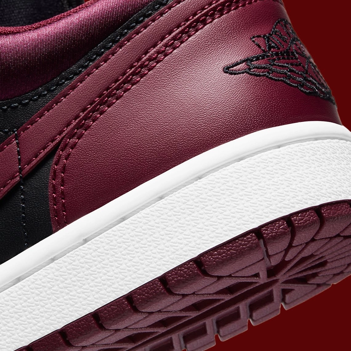 Air Jordan 1 Low Women Dark Beetroot Black Retro Sneakers