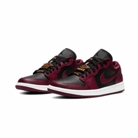 Air Jordan 1 Low Women Dark Beetroot Black Air Jordan retro sneakers for street style