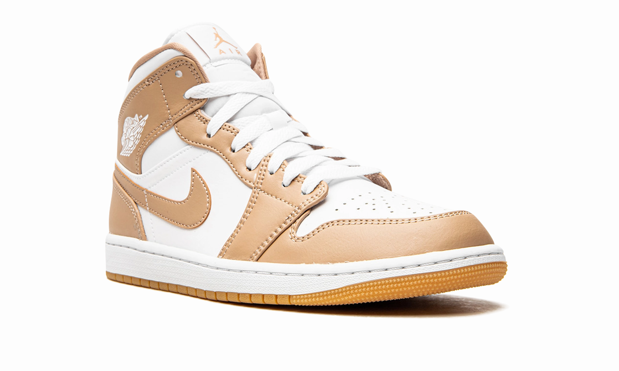 Air Jordan 1 Mid "Tan / Gum" jordan premium mens sneakers