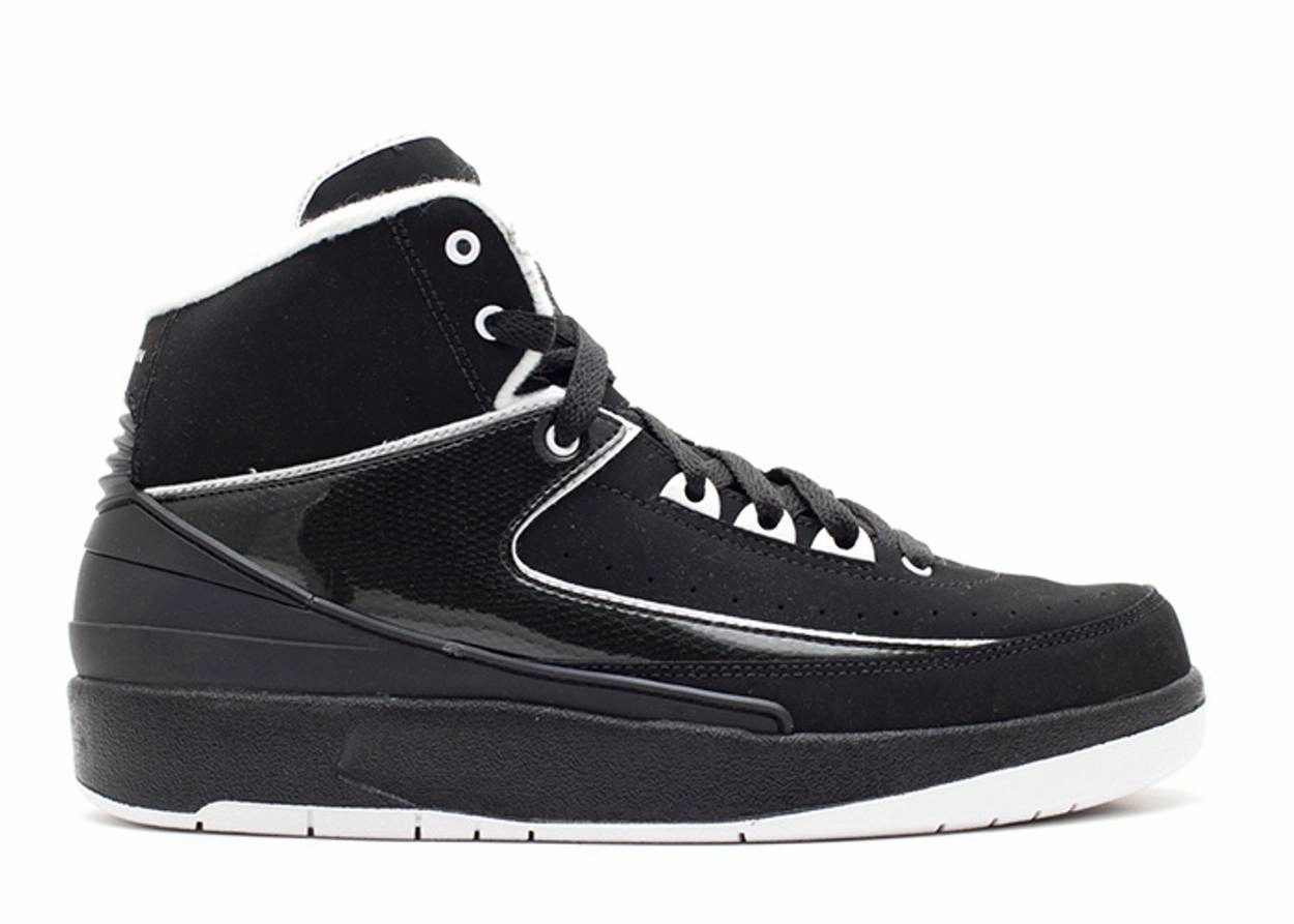 Air Jordan 2 Retro QF GS Black White (WORN) Complete Air Jordan series in high quality
