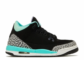 Air Jordan 3 Retro Bleached Turquoise Mint (GS) (WORN) Complete Air Jordan series in high quality