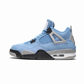 Air Jordan 4 GS UNC University Blue Black White 2021 Air Jordan retro sneakers for street style