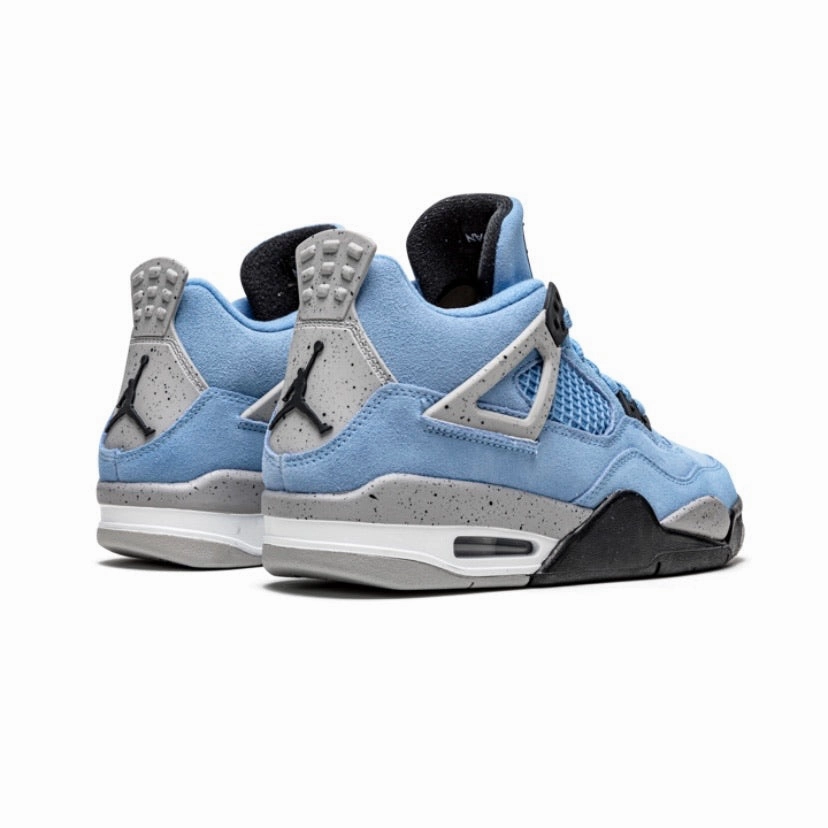 Air Jordan 4 GS UNC University Blue Black White 2021 Retro Sneakers