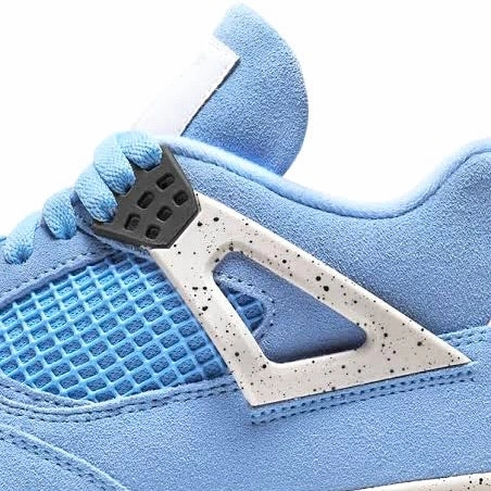 Air Jordan 4 GS UNC University Blue Black White 2021 Retro Sneakers