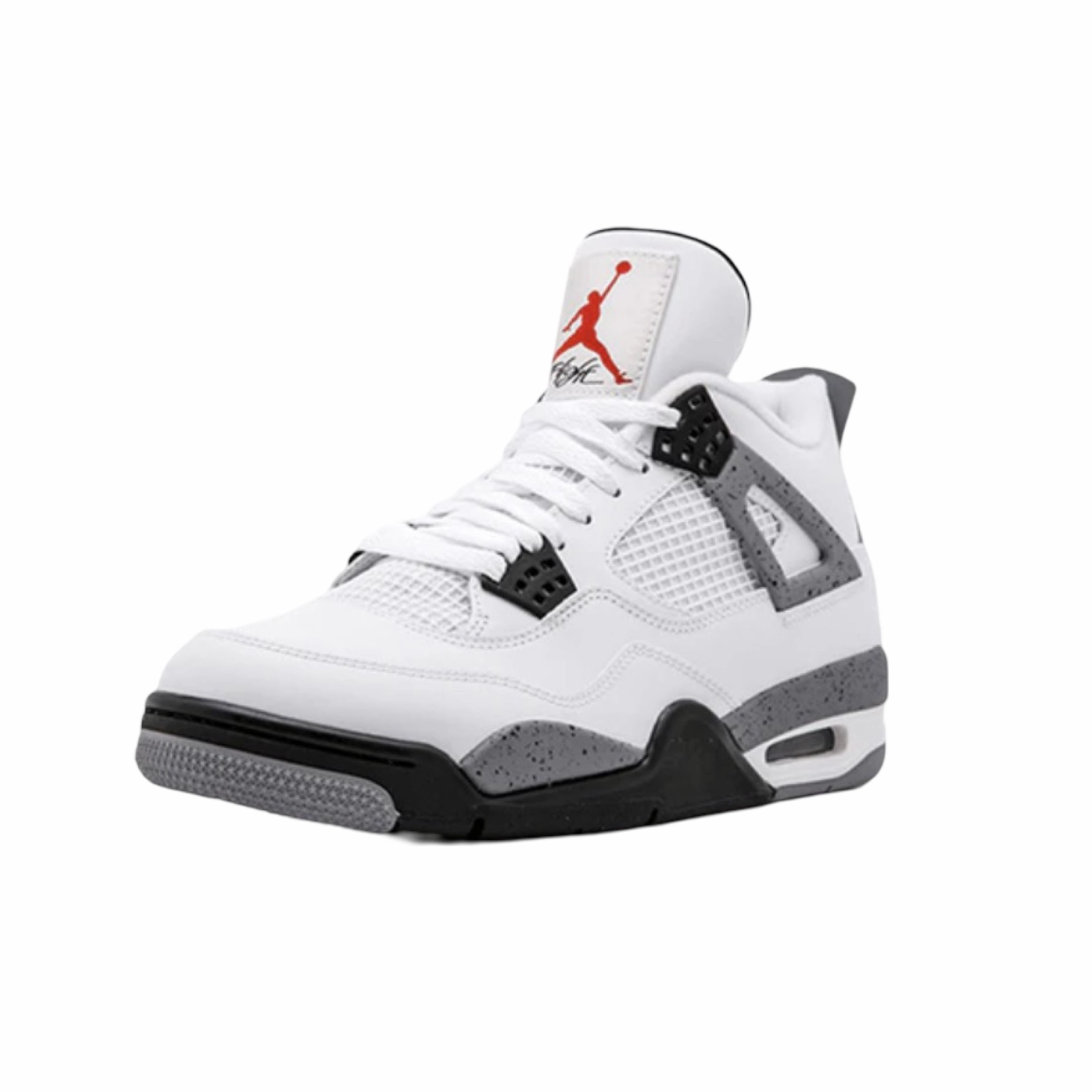 Air Jordan 4 Retro 2012 White Cement White Black Tech Grey Retro Sneakers