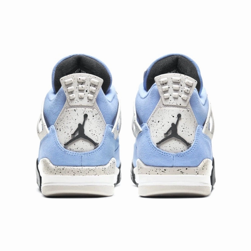 Air Jordan 4 Retro UNC University Blue Black White Retro Sneakers