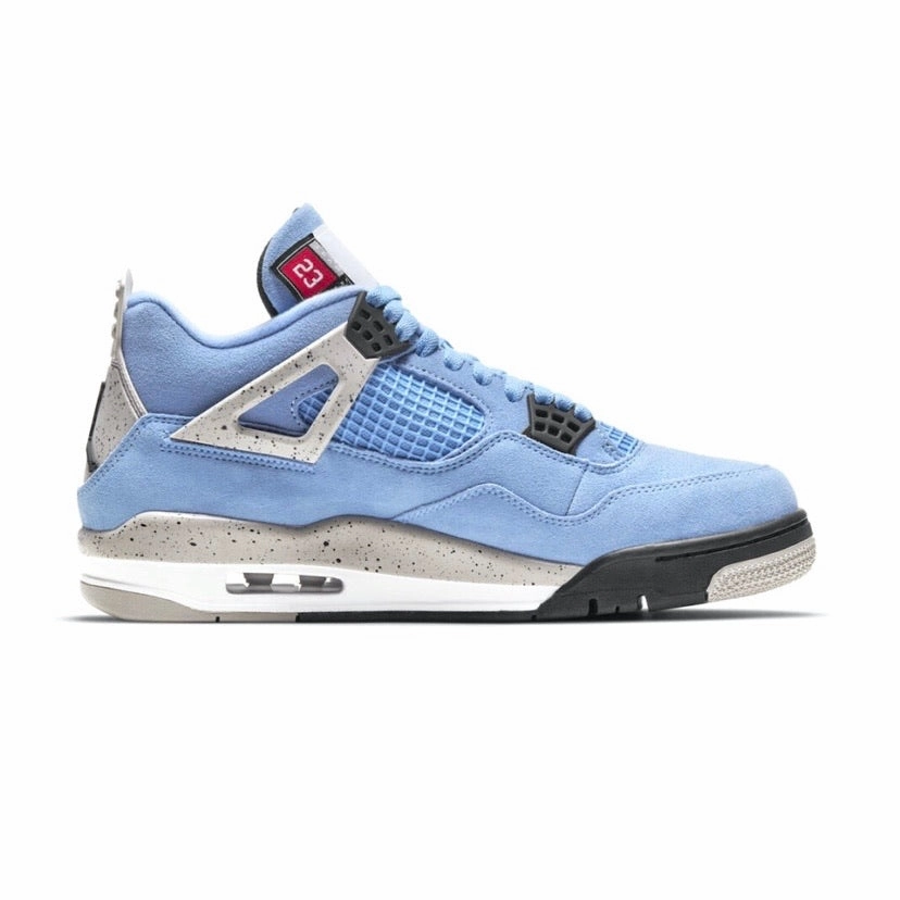 Air Jordan 4 Retro UNC University Blue Black White Retro Sneakers