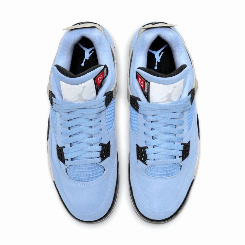 Air Jordan 4 Retro UNC University Blue Black White Retro Sneakers