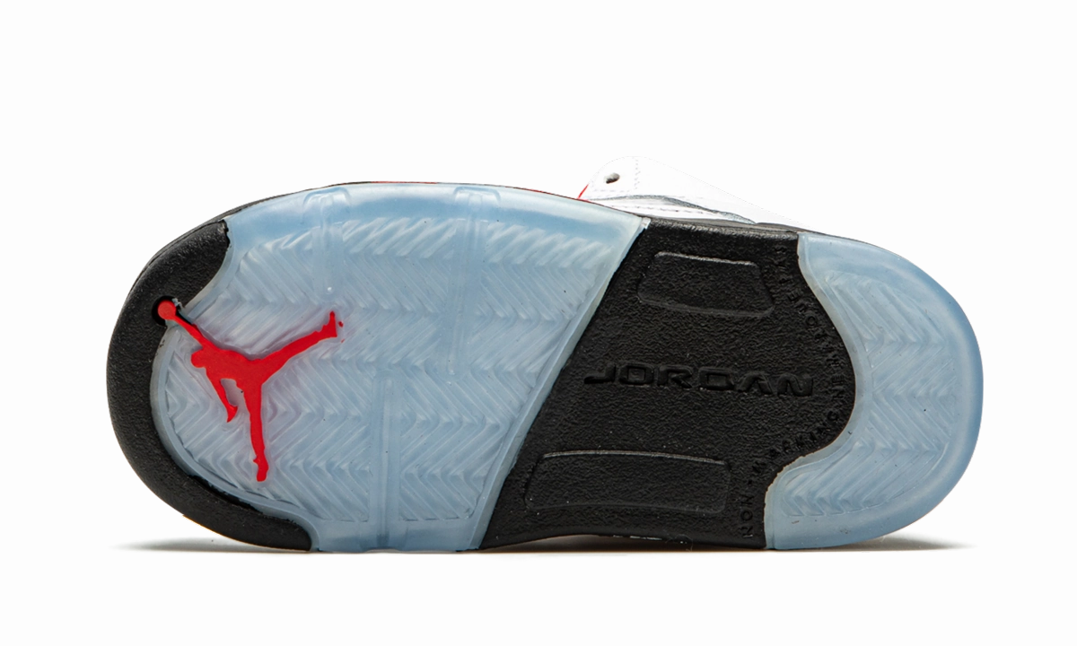 Air Jordan 5 Retro TD "Fire Red Silver Tongue 2020" jordan toddler baby shoes
