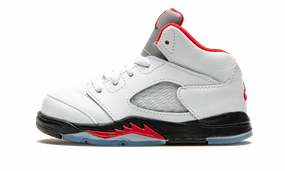 Air Jordan 5 Retro TD "Fire Red Silver Tongue 2020" Jordan Toddler shoes