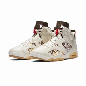 Air Jordan 6 Retro Quai 54 Sail Brown Air Jordan retro sneakers for street style
