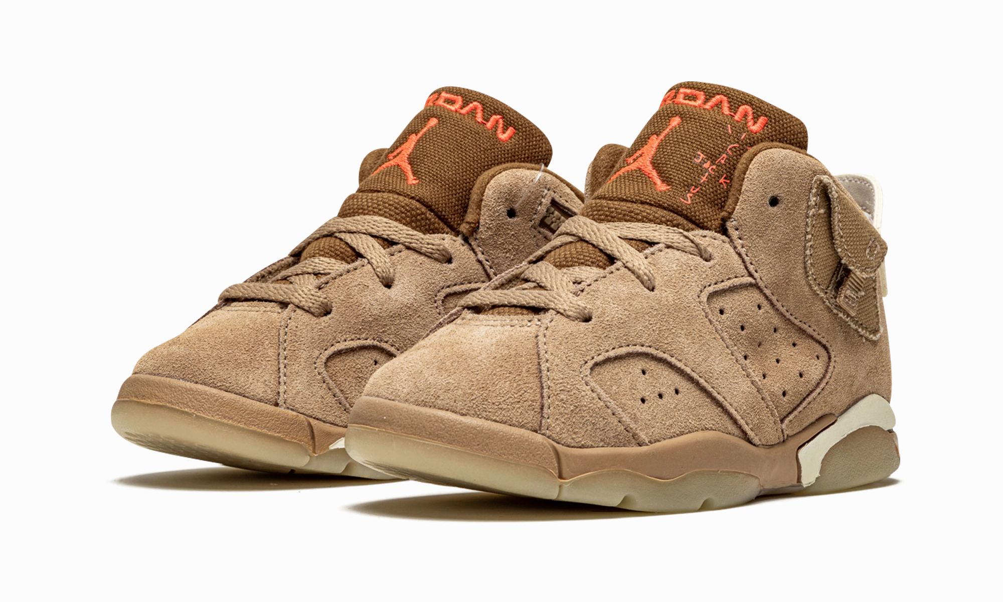 Air Jordan 6 Retro TD "Travis Scott - British Khaki" jordan toddler baby shoes