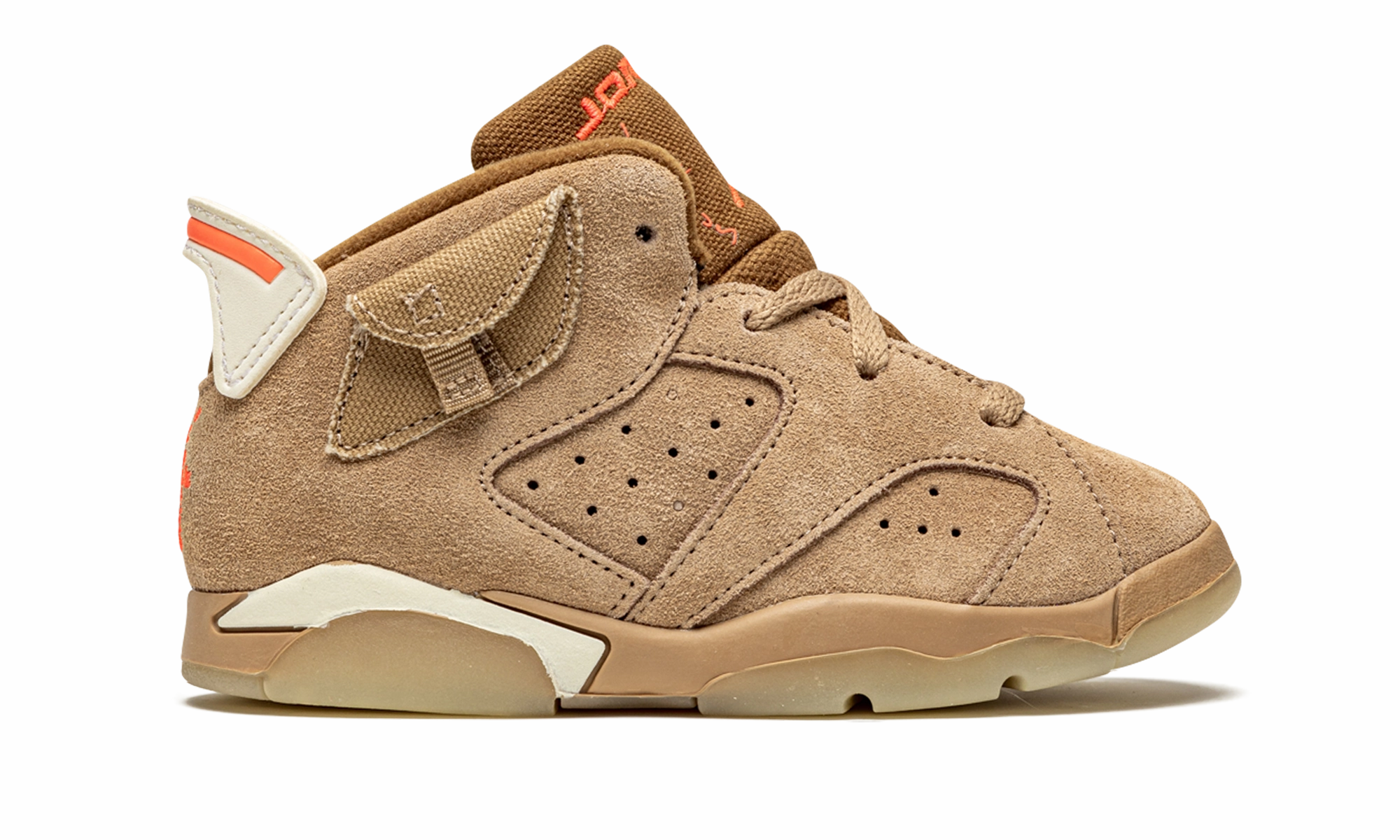 Air Jordan 6 Retro TD "Travis Scott - British Khaki" jordan toddler baby shoes