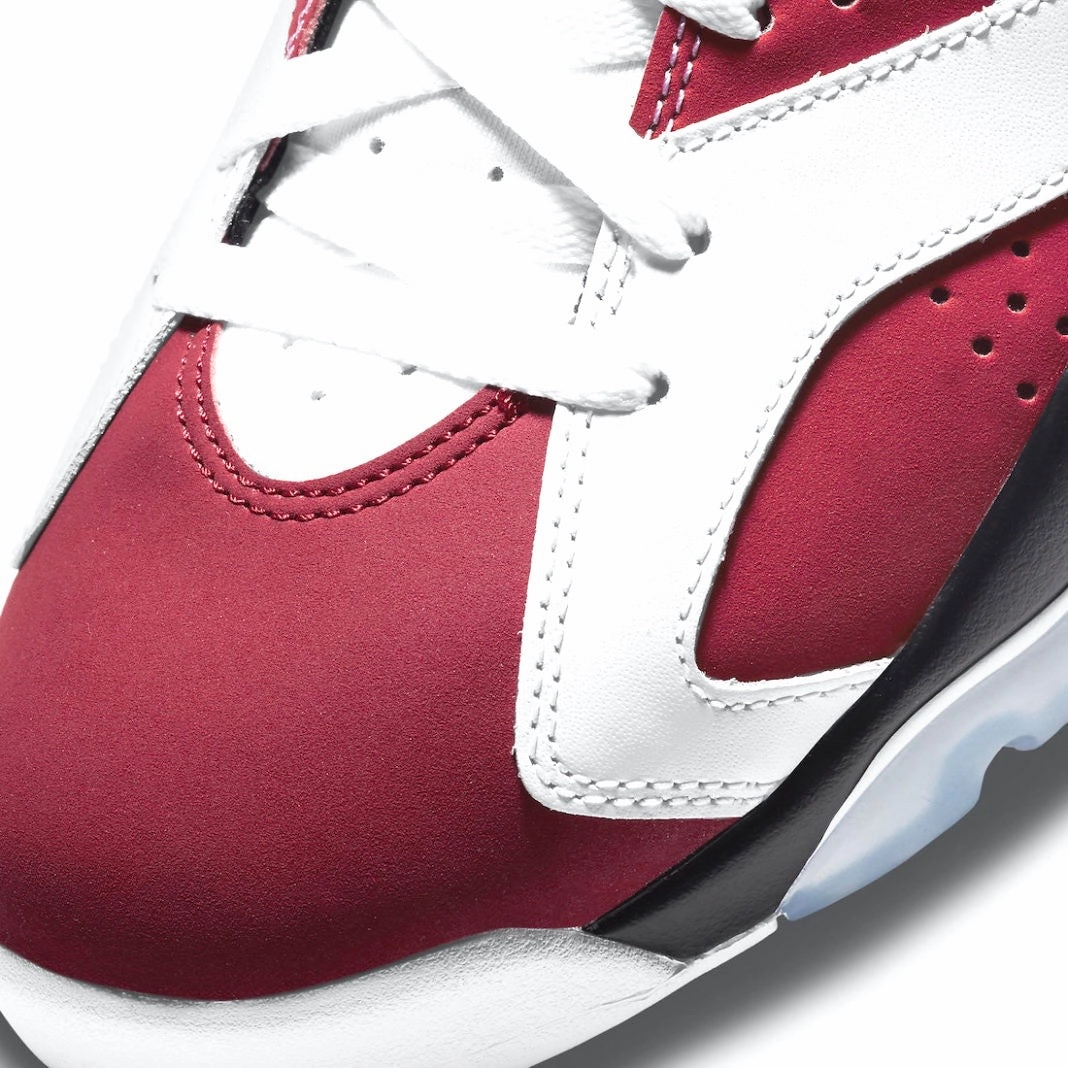 Air Jordan 6 Retro White Carmine Black 2021 Retro Sneakers