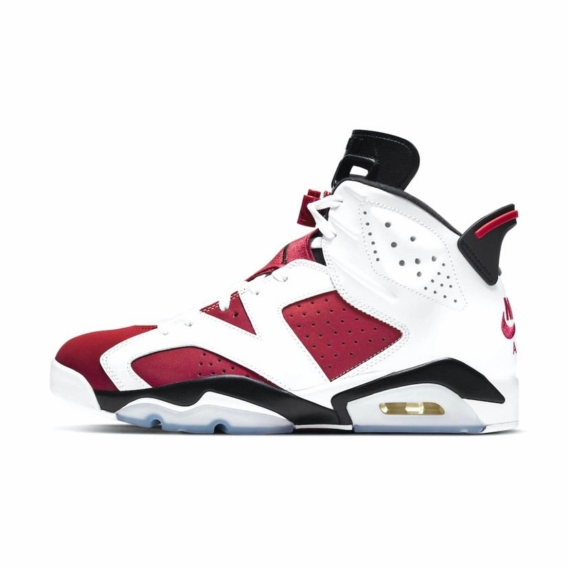Air Jordan 6 Retro White Carmine Black 2021 Retro Sneakers
