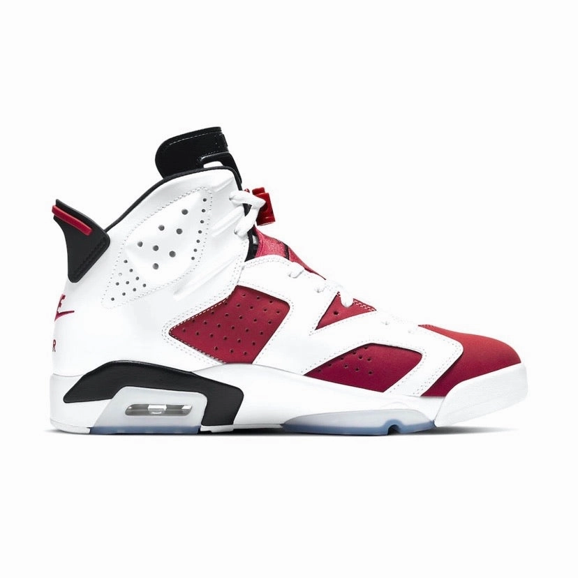 Air Jordan 6 Retro White Carmine Black 2021 Retro Sneakers