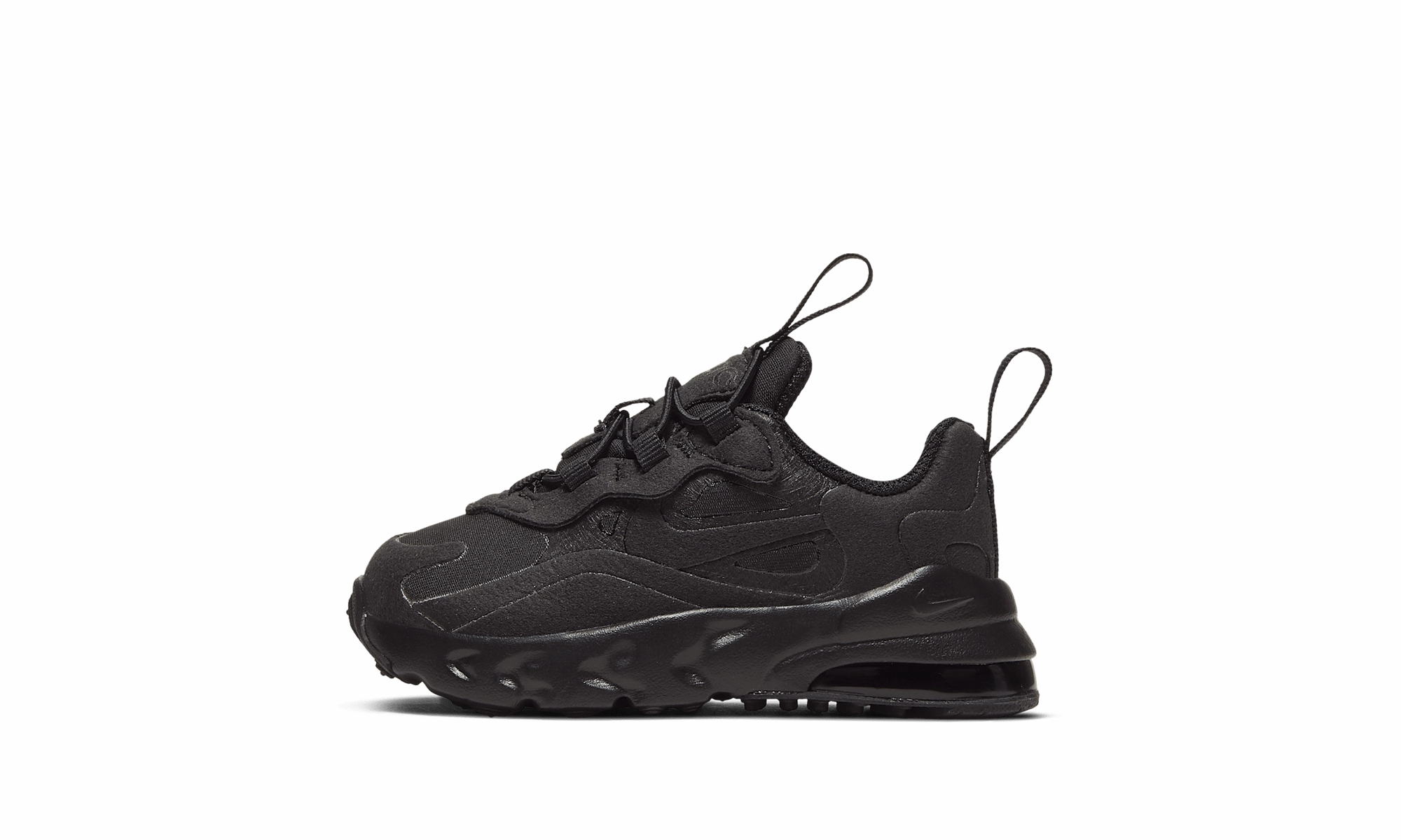 Air Max 270 React TD "Triple Black" Nike Toddler shoes