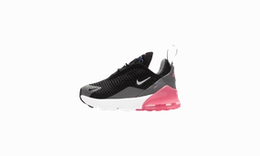 Air Max 270 TD "BLACK / METALLIC SILVER" Nike Toddler shoes