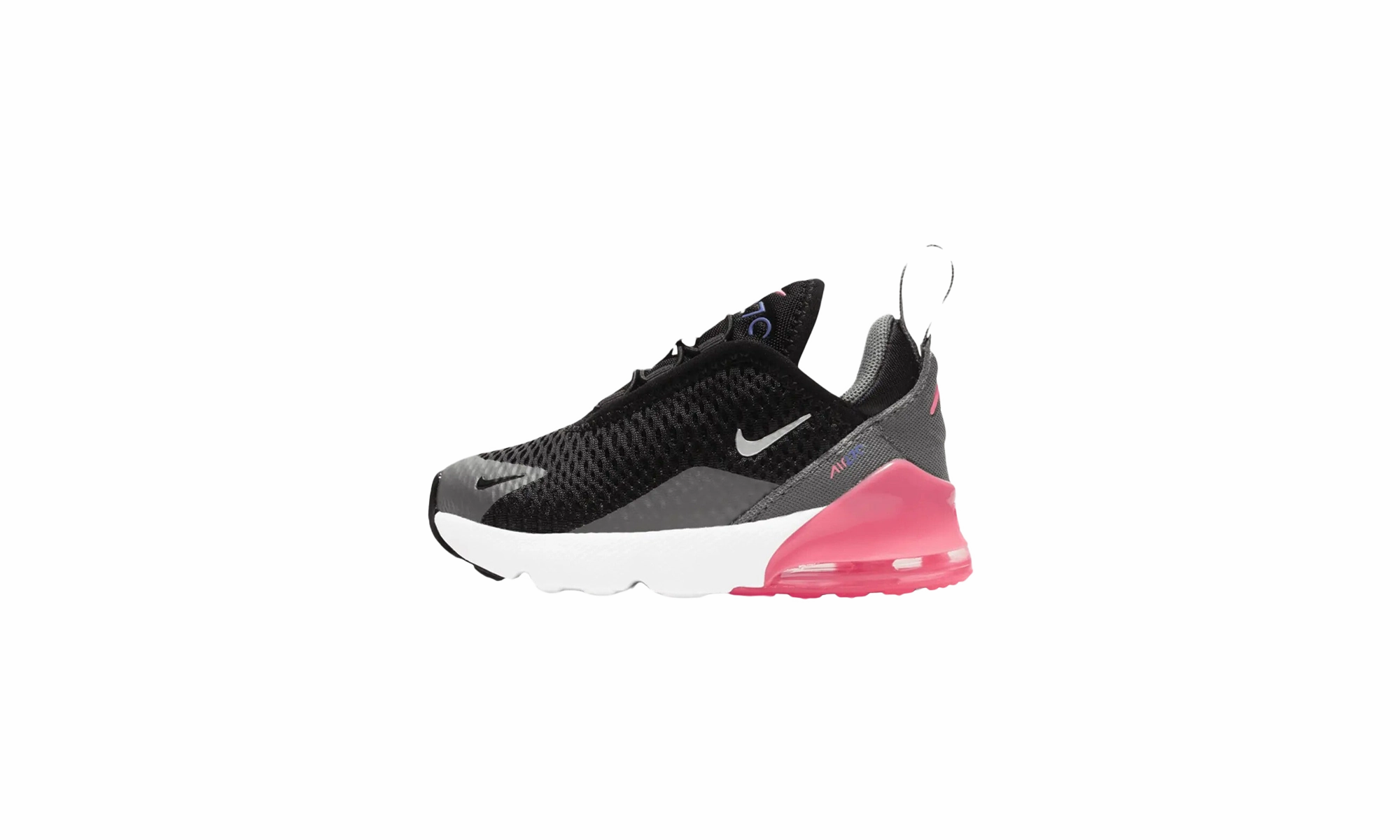 Air Max 270 TD "BLACK / METALLIC SILVER" Nike Toddler shoes