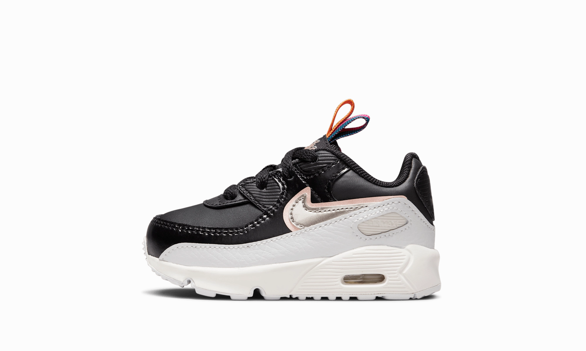 Air Max 90 Leather SE TD "Off Noir Metallic Pewter" Nike Toddler shoes
