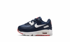 Air Max 90 Leather TD "Obsidian Track Red" Nike Toddler shoes