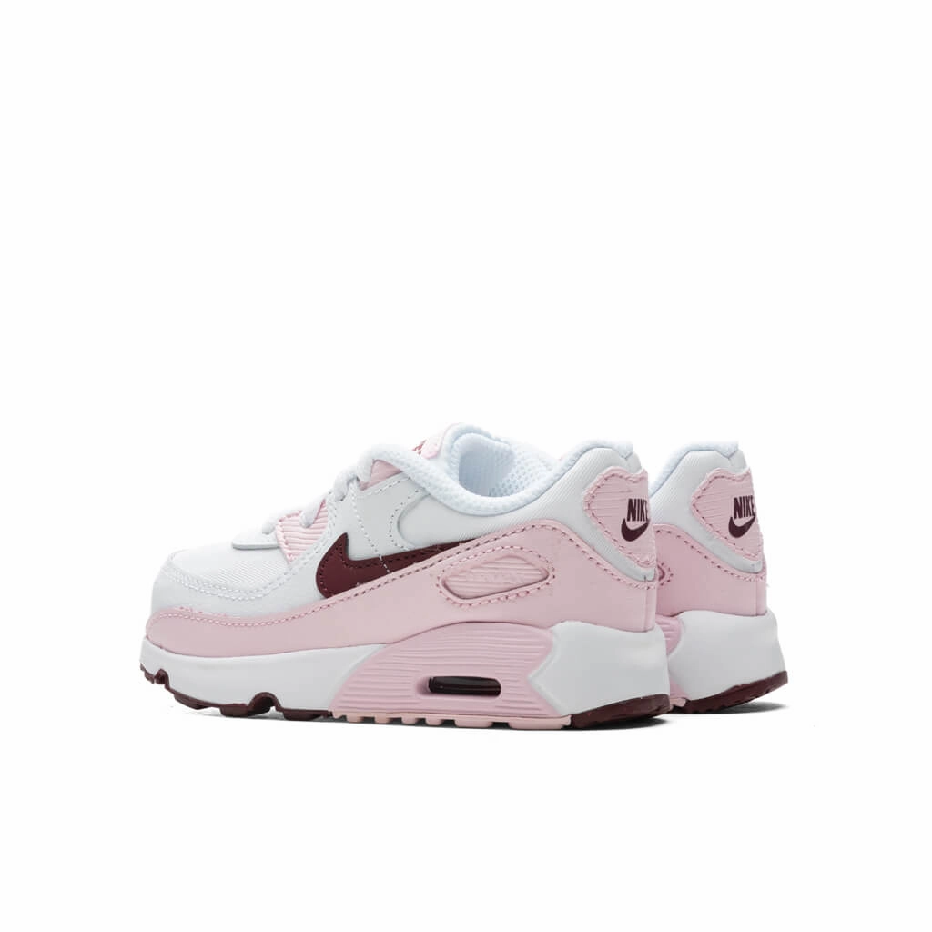 Air Max 90 (TD) - White/Dark Beetroot Nike Classic Sports Sneakers