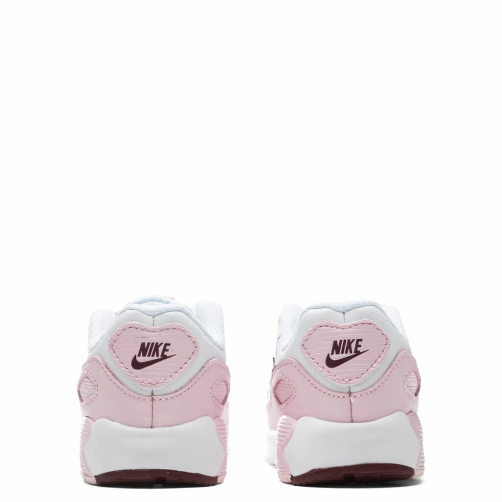 Air Max 90 (TD) - White/Dark Beetroot Nike Classic Sports Sneakers