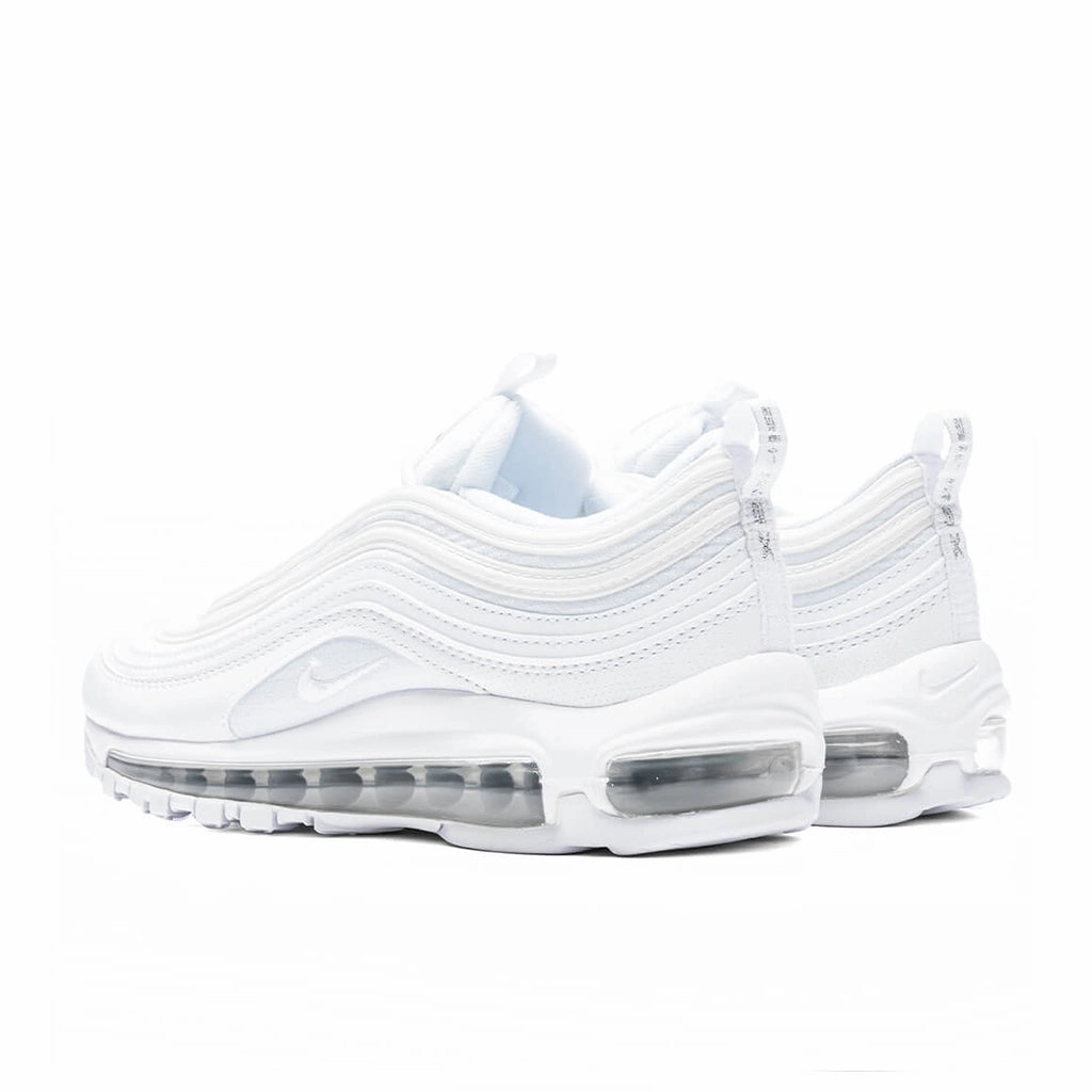 Air Max 97 (GS) - White/Metallic Silver Nike Classic Sports Sneakers