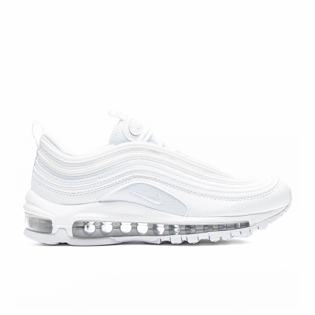 Air Max 97 (GS) - White/Metallic Silver Nike sneakers in sporty classic colors