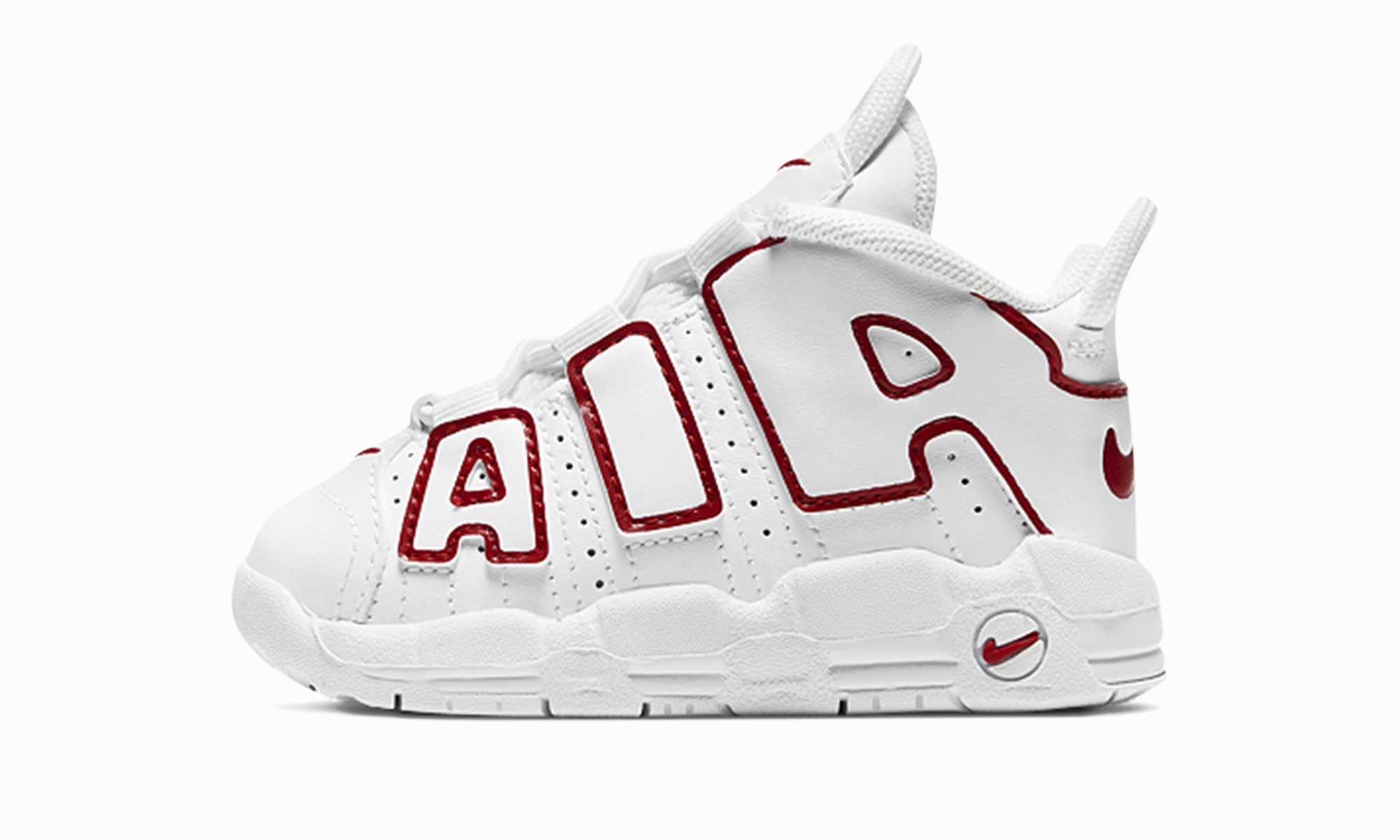 Air More Uptempo Qs TD "WHITE VARSITY RED" Nike Toddler shoes