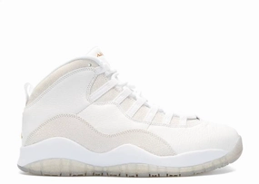 AJ 10 Retro Drake OVO White Air Jordan signature sneakers in bold colorways