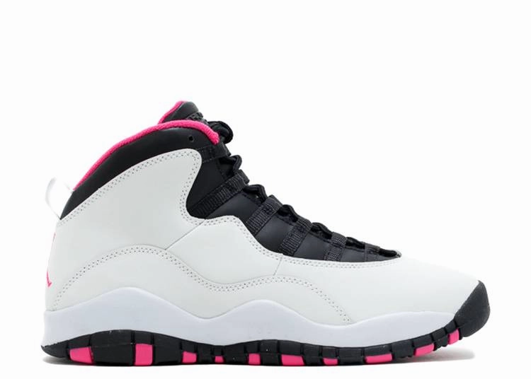 AJ 10 Retro Vivid Pink (GS) Air Jordan signature sneakers in bold colorways